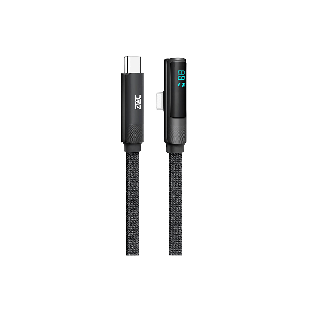 สายชาร์จเกมมิ่ง ZTEC รุ่น ZL531 USB-C to Lightning 27W ยาว 1.2 เมตร สีดำ (รองรับชาร์จเร็ว PD / QC)